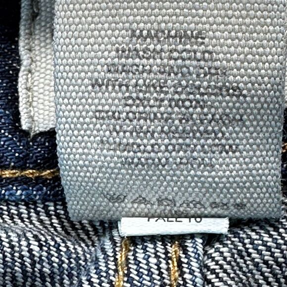 Gap 1969 Jean Women 12 Mid Rise Dark Blue Curvy Flare Bootcut Denim Pant Western - Picture 5 of 10